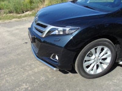 Защита переднего бампера 60 мм ТСС для Toyota Venza 2012-2017