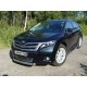 Защита переднего бампера овальная 75х42 мм ТСС для Toyota Venza 2012-2017
