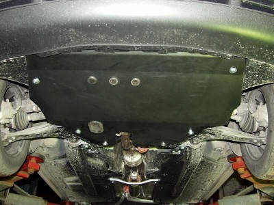 Защита картера и КПП Мотодор сталь 1,5 мм для Volkswagen Polo/Skoda Rapid/Fabia/Roomster 2006-2020
