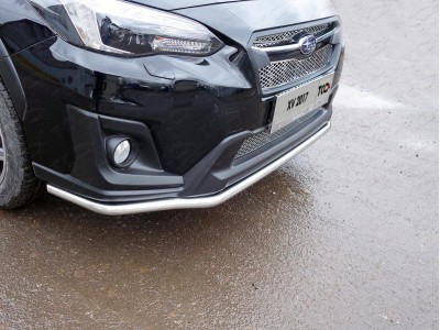 Защита переднего бампера 42 мм ТСС для Subaru XV 2017-2021