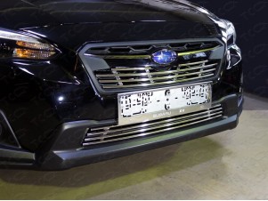 Решетка радиатора верхняя 12 мм для Subaru XV № SUBXV17-04