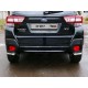 Защита задняя уголки 42 мм ТСС для Subaru XV 2017-2021