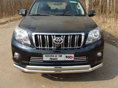 Накладка решётки радиатора 16 мм ТСС для Toyota Land Cruiser 150 2009-2013