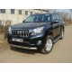 Защита передняя овальная 75х42 мм ТСС для Toyota Land Cruiser 150 2009-2013
