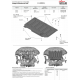 Защита картера + КПП + комплект крепежа, АвтоБРОНЯ, сталь для CHERY Arrizo 6 Pro V/Arizzo 7/KAIYI E5/OMODA S5 2014 - н.в. 
