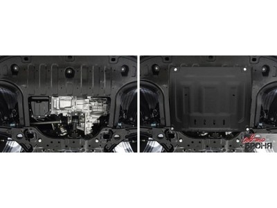 Защита картера и КПП, АвтоБРОНЯ, сталь для HYUNDAI Creta 1.6-2.0 2021 - н.в.