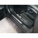 Накладки на пороги шлифованный лист надпись Audi ТСС для Audi Q7 2015-2021