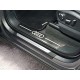Накладки на пороги шлифованный лист лого Audi ТСС для Audi Q7 2015-2021