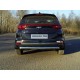 Защита заднего бампера овальная 75х42 мм для Kia Sportage 2019-2021