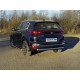 Защита заднего бампера овальная 75х42 мм для Kia Sportage 2019-2021
