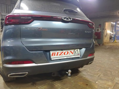 Фаркоп для Chery Tiggo 7 Pro 2020-2024, Xcite X-Cross 7 2024-н.в. съемное крепление шара под американский квадрат