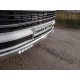 Защита передняя овальная с ДХО 75х42 мм ТСС для Volkswagen Caravelle T6 2015-2021