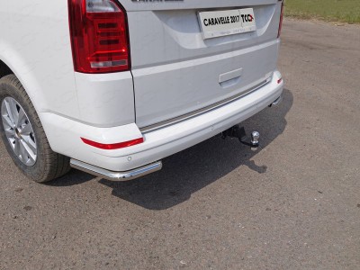 Защита задняя уголки 42 мм ТСС для Volkswagen Caravelle T6 2015-2021