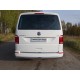 Защита заднего бампера овальная 75х42 мм ТСС для Volkswagen Caravelle T6 2015-2021