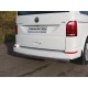 Защита заднего бампера овальная 75х42 мм ТСС для Volkswagen Caravelle T6 2015-2021