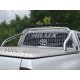 Защита кузова пикапа и заднего стекла с фарой 75х42 мм ТСС для Toyota Hilux 2015-2021