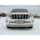 Защита передняя двойная 76-75 мм ТСС для Toyota Land Cruiser 150 2009-2017