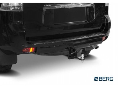 Фаркоп для Toyota Land Cruiser Prado 120 2002-2009, Prado 150 (кроме Black Onyx) 2009-2023, Lexus GX470 2003-2009, Lexus GX460 2009-2023 съемное крепление шара под американский квадрат