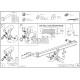 Фаркоп оцинкованный для Hyundai Tucson 2021-2024, 2024-н.в., Kia Sportage 2022-н.в. быстросъемное крепление шара