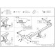 Фаркоп оцинкованный для Peugeot 308 SW хетчбек 5 дверей 2022-н.в., Opel Astra L хетчбек 5 дверей 2022-н.в. условно-съемное крепление шара