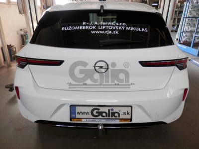 Фаркоп оцинкованный для Peugeot 308 SW хетчбек 5 дверей 2022-н.в., Opel Astra L хетчбек 5 дверей 2022-н.в. условно-съемное крепление шара