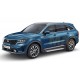 Пороги алюминиевые Rival Silver для Kia Sorento 2020-2021