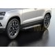 Порог-площадка "Silver" F180AL + комплект крепежа для Skoda Karoq 2020-н.в., Volkswagen Taos 2021-н.в.