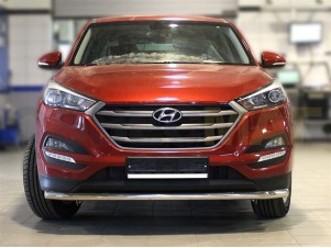 Защита переднего бампера 53 мм для Hyundai Tucson № HNT15_1