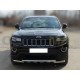 Дуга передняя по низу бампера d-60 с декоративной защитой картера для Jeep Grand Cherokee 2013-2021