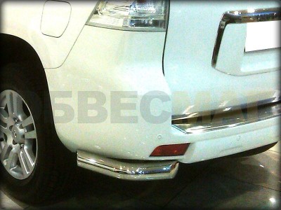 Защита задняя уголки 76 мм для Toyota Land Cruiser Prado 150 2009-2013