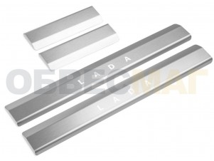 Накладки на пороги Rival, 4 шт для Lada Priora/ВАЗ 2110/2111/2112 № NP.6015.3