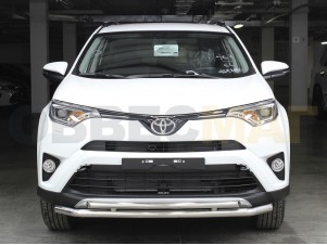 Защита передняя двойная 53-43 мм с двумя загибами для Toyota RAV-4 № TRN15_1.3