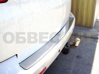 Накладка на задний бампер нержавеющая сталь Технотек для Volkswagen T5 2003-2009