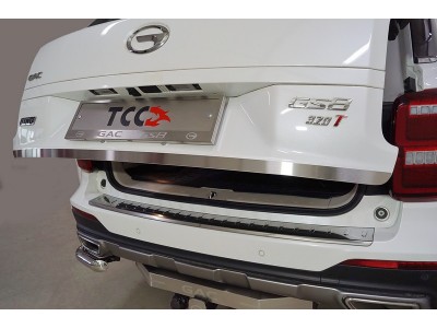 Накладка на заднюю дверь (лист шлифованный) ТСС для GAC GS8 2019-2021