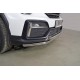 Защита передняя нижняя (двойная) 42,4/42,4 мм ТСС для GAC GS8 2019-2021