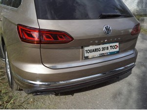 Накладка на заднюю дверь лист шлифованный для Volkswagen Touareg № VWTOUAR18-02