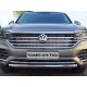 Защита переднего бампера 60 мм ТСС для Volkswagen Touareg 2018-2021