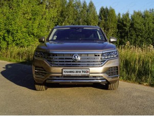 Защита переднего бампера 60 мм для Volkswagen Touareg № VWTOUAR18-22