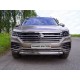 Защита передняя овальная 75х42 мм ТСС для Volkswagen Touareg 2018-2021
