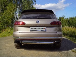 Защита заднего бампера 60 мм для Volkswagen Touareg № VWTOUAR18-37