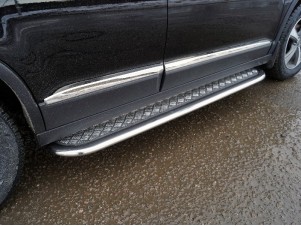 Пороги с площадкой 75х42 мм для Haval M6 1.5 2021 – н.в. HAVM623-11