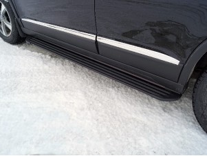 Пороги алюминиевые Slim Line Black 1720 мм для Haval M6 1.5 2021 – н.в. HAVM623-15B