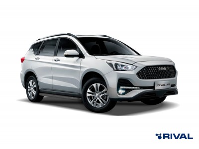 Порог-площадка "Premium-Black" A180ALB + комплект крепежа, RIVAL для Haval M6 2023-н.в.