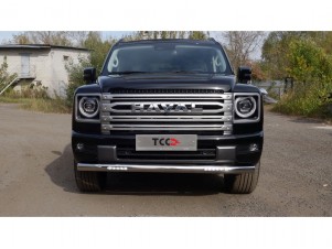 Защита передняя нижняя (с ДХО) 76,1 мм для Haval H9 2.0 (бенз) 2024-н.в. №HAVH924-03