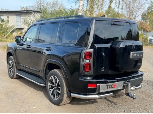 Защита порогов 42,4 мм для Haval H9 2.0 (бенз) 2024-н.в. №HAVH924-04