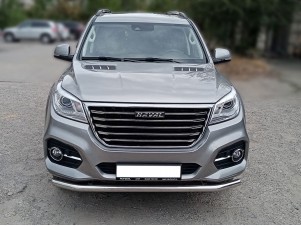 Защита переднего бампера d-60 радиусная одинарная для Haval H9 2017 – н.в. HVH9_1