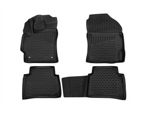 Коврики в салон на седан 4 шт полиуретан на Toyota Corolla № ELEMENT3D02188210k