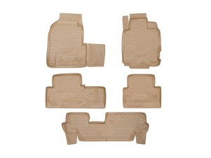Коврики в салон Element 5 шт полиуретан бежевые на Honda Odyssey RA6 JDM № NLC.18.20.212k