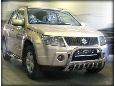Кенгурин передний 53 мм с защитой картера для Suzuki Grand Vitara 2005-2007