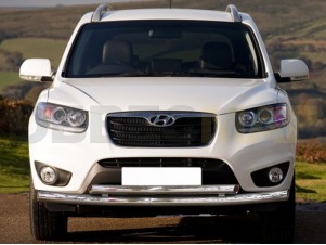 Защита передняя двойная 60-53 мм для Hyundai Santa Fe № HSF10 1.1